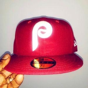 New Era Philadelphia Phillies fitted baseball cap,size 7 1/4.